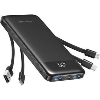 Charmast Power Bank 10000mAh avec 4 Câbles Intégrés - 19,98 EUR