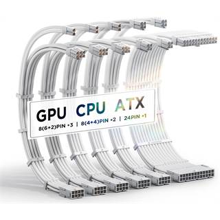 Kit d'extension de câbles AsiaHorse Update 16AWG - Blanc Pur