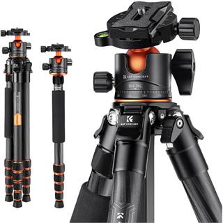 Trépied Carbone K&F Concept 156cm - Monopode Portable Professionnel