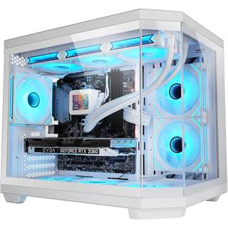 Mars Gaming MC-3TCOREM – Boîtier Micro-ATX Triple Verre Trempé Blanc