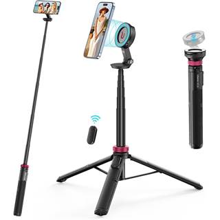 ULANZI MT-84 153cm Trépied Magnétique avec Télécommande - Perche Selfie Extensible pour iPhone