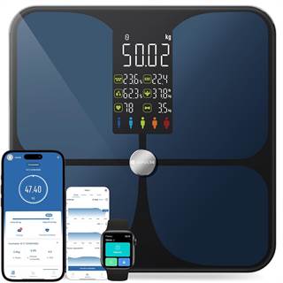 Balance Connectée Lepulse Lescale F4 – Impédancemètre 22 Données Corporelles avec Application Santé