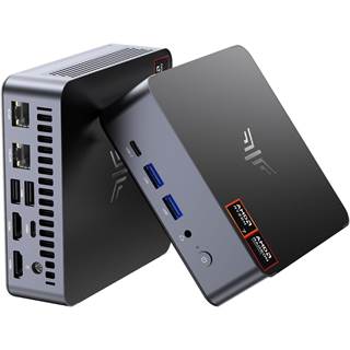NiPoGi AM21 Mini PC AMD Ryzen 7 8745HS - 16Go DDR5, 512Go SSD, WiFi 6, 4K Quad Display