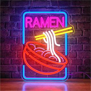 Panneau néon RAMEN LED - Décoration murale acrylique avec variateur d'intensité