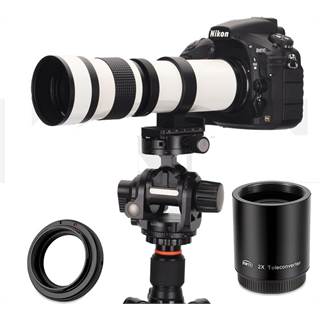 JINTU 420-1600mm f/8.3 HD Téléobjectif Zoom Manuel pour Reflex