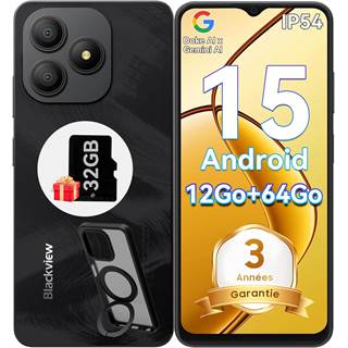 Blackview Wave 9C - Smartphone Pas Cher 12Go/64Go avec Coque Rotative