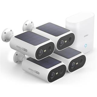 AOSU Kit 4 Caméras Surveillance Extérieure 2K Solaire
