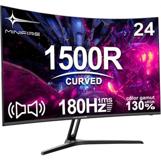 Minifire Écran Gamer Incurvé 24" - 180Hz, 1ms, FHD, HDR, FreeSync