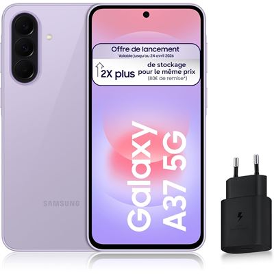 Samsung Galaxy A37 5G - Lavande, 256 Go, Déverrouillé