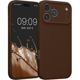 Housse kwmobile TPU Compatible iPhone 17 Pro Max - Chocolat