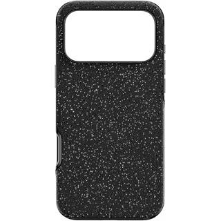 Coque Swarovski iPhone 17 Pro Max - Cristaux Noirs Scintillants