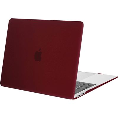 Coque MOSISO Rigide pour MacBook Air 13 pouces M1 - Rouge Marsala