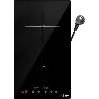 Plaque Induction Double 3400W IsEasy - 2 Foyers Encastrable avec Minuterie et Verrouillage