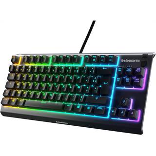 SteelSeries Apex 3 TKL - Clavier gaming AZERTY compact, 8 zones RGB