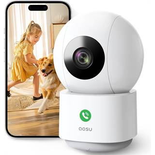 AOSU C2E2BH11 - Caméra de Surveillance WiFi Intérieure 2K avec Vision Nocturne HD - 29,99 EUR