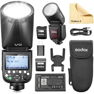 Godox V1Pro-N Flash Rond 76Ws TTL/HSS sans Fil pour Nikon