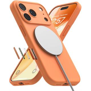 Photo Coque Ringke iPhone 17 Pro Silicone Magnetic - Tangerine - 22,99 EUR