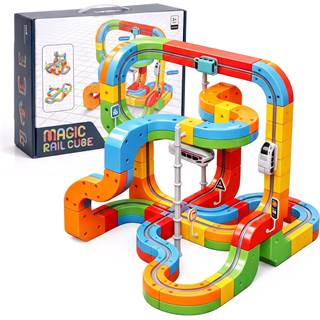 Photo Circuit Train Électrique Clickrail 123 Pièces, Parcours Magnétique 3D - 101,79 EUR