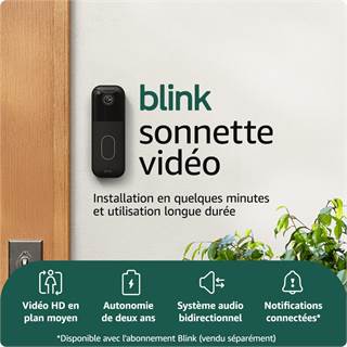 Blink Video Doorbell (Nouvelle Génération) - Sonnette connectée HD avec Module de Synchronisation