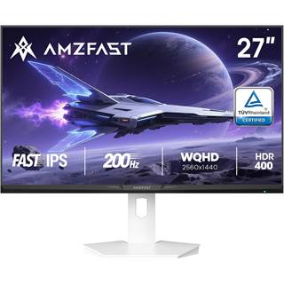 Amzfast 27" Gamer QHD 200Hz - Écran IPS Rapide Anti-Lumière Bleue