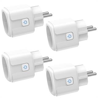 Pack de 4 Prises Intelligentes Wi-Fi avec Suivi de Consommation