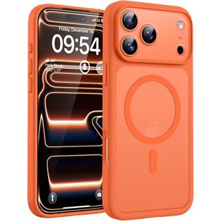 Coque Magnétique TOCOL iPhone 17 Pro Max - Orange Antichoc MagSafe