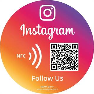Sticker Instagram NFC & QR Code - Boostez vos followers en un clic !