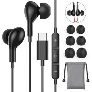 Ecouteurs USB-C Guguearth ME564b HiFi Stéréo avec Micro et Isolation Sonore