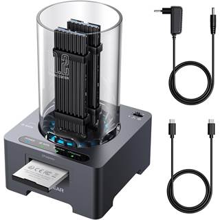 Photo Station d'accueil SSD M.2 GRAUGEAR avec lecteur CFexpress et USB-C - 69,99 EUR
