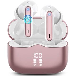  Écouteurs Bluetooth 5.3 Rose - ANC, 40H autonomie, IP7