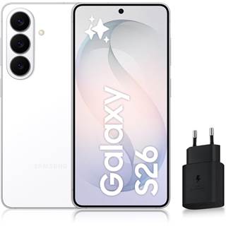 Samsung Galaxy S26 Blanc - 512 Go, 12 Go RAM, Écran AMOLED 120Hz, Photo 50MP