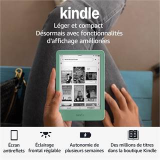 Amazon Kindle (Nouvelle génération) - 16 Go - Vert matcha - Sans publicités