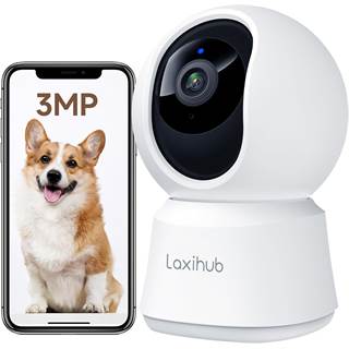 Caméra de surveillance intérieure 2K LAXIHUB – PTZ 355°