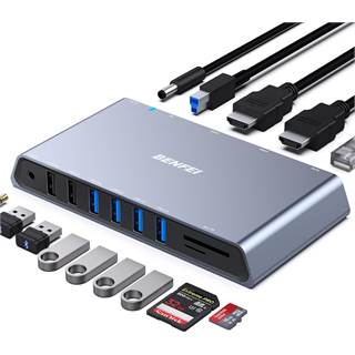 BENFEI Station d'accueil USB 3.0 12-en-1 Dual HDMI