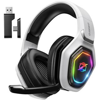 Casque Gaming Ozeino sans fil 40h – Blanc