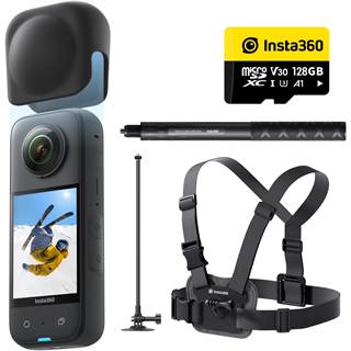 Insta360 X3 Snow Bundle - Caméra 360° 5,7K waterproof avec accessoires ski
