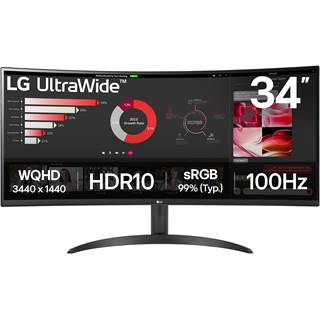 LG UltraWide 34WR50QK-B : l'écran incurvé 34" qui sublime votre productivité
