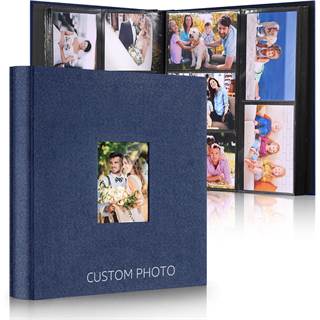 Album Photo Pochettes 10x15 – 600 Photos, 60 Feuilles, Lin Naturel