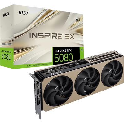 MSI RTX 5080 16G Inspire 3X OC - Carte graphique gaming