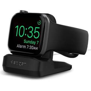 Support de Charge Apple Watch Spigen S350 - Base Antidérapante Noir