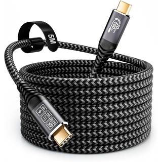 Cable USB-C CAKOBLE 5m – 20 Gbps, 100W Charge Rapide & 4K@60Hz