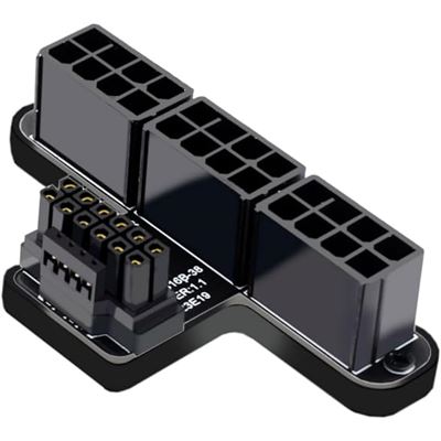 Adaptateur CY 12VHPWR ATX3.0 PCIe vers 3x8P 90° pour RTX 4080/4090