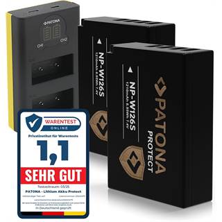 Chargeur Double USB-C PATONA + 2 Batteries NP-W126S pour Fuji