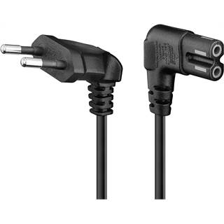 CABLEPELADO Câble Coudé IEC-320 C7 Noir 1,5m - Compatible TV LED & PS4