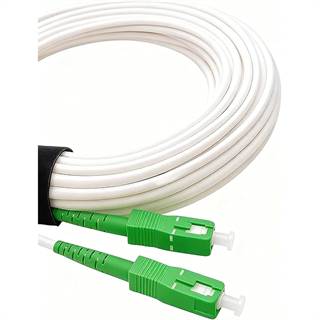 Elfcam Câble Fibre Optique 50m SC/APC Monomode OS2 - Compatible Livebox, SFR et Bbox