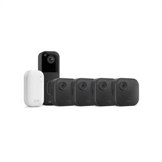 Blink Outdoor 4 + Sonnette Vidéo | Pack 4 Caméras HD sans fil avec Sync Module