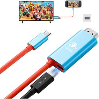 Câble USB-C vers HDMI 2m 4K@60Hz PD100W - Dock Compact Switch 2/Steam Deck