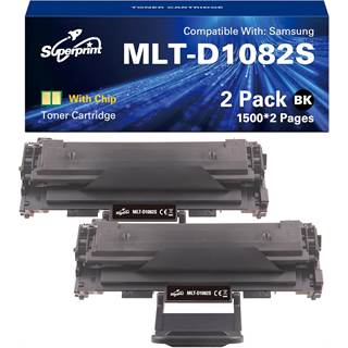 Lot 2 cartouches toner noir D108S/D1082S compatibles Samsung
