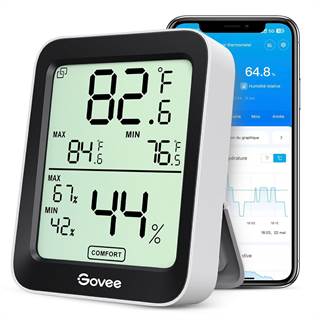 Govee Thermomètre Hygromètre WiFi avec Capteur Haute Précision et Écran LCD