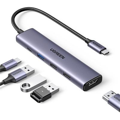 UGREEN Revodok 105 Hub USB-C HDMI 4K PD 100W - 5 ports